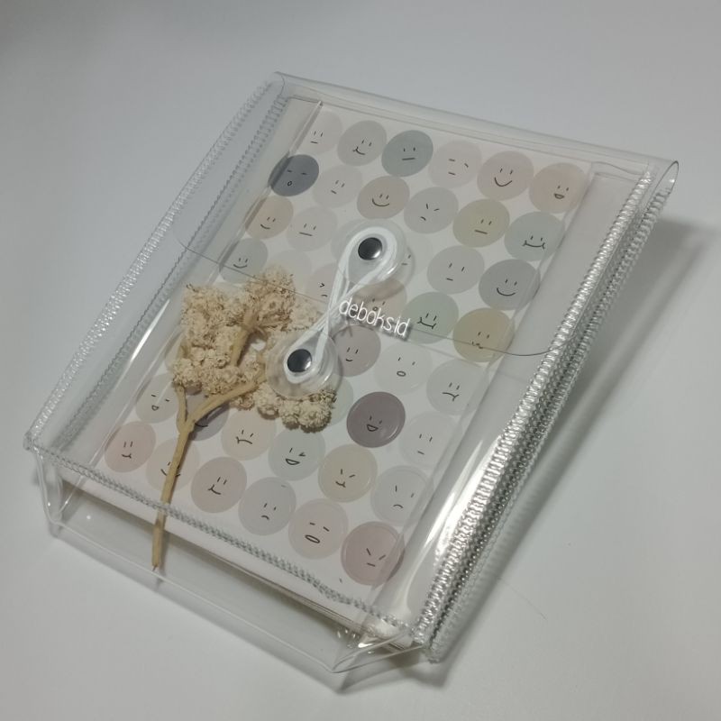 

File Bag Transparan - Pouch Serba Guna - Tempat Pensil Transparan - pouch sticker transparan