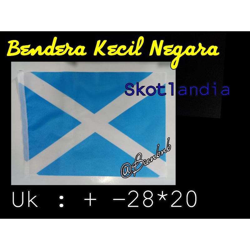 Bendera Negara Skotlandia Ukuran Kecil  Bendera Negara Piala Dunia Skotlandia Bendera Aksesoris Nega