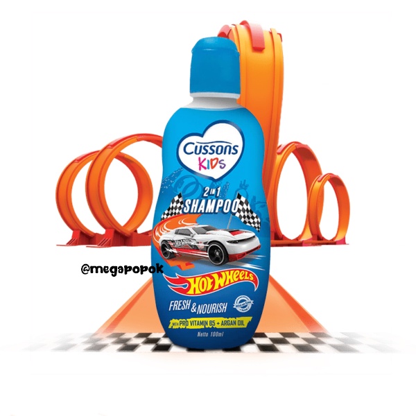 Cussons Kids Hair Shampoo 2in1 Hotwheels/Naura 100ml/megapopok