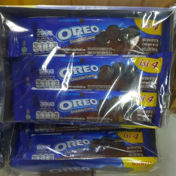 

Tr20Re Oreo Cookies - Rasa Cokelat Isi 4 - Kemasan Ekonomis Ht51G