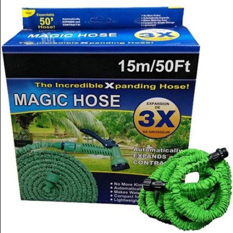 Selang Magic X Hose 15M Siram Taman Rumah Cuci Mobil Elastis Universal