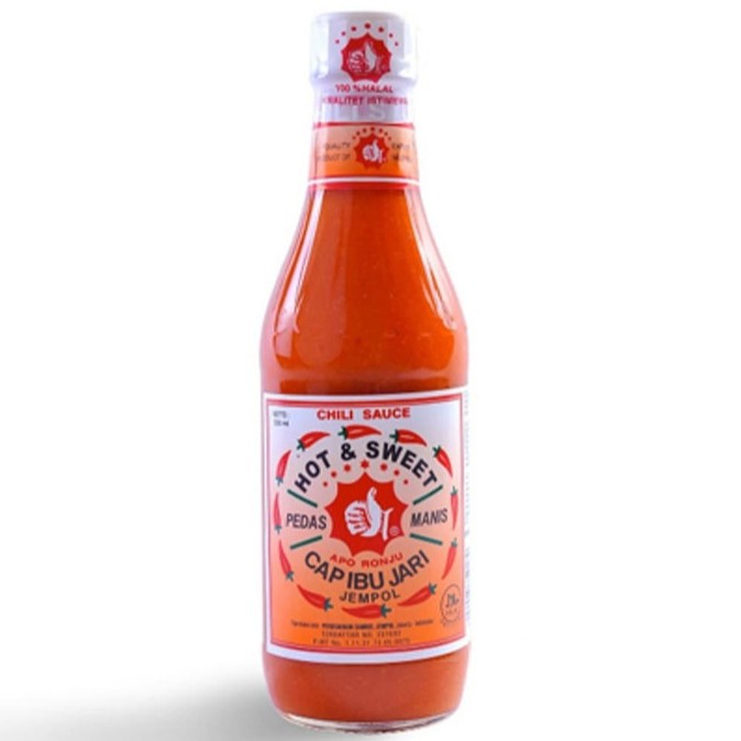 

[HALAL] Saus Sambal Hot & Sweet Cap Jempol Ibu Jari 320ml (TPM) Saos Sambel Pedas Manis