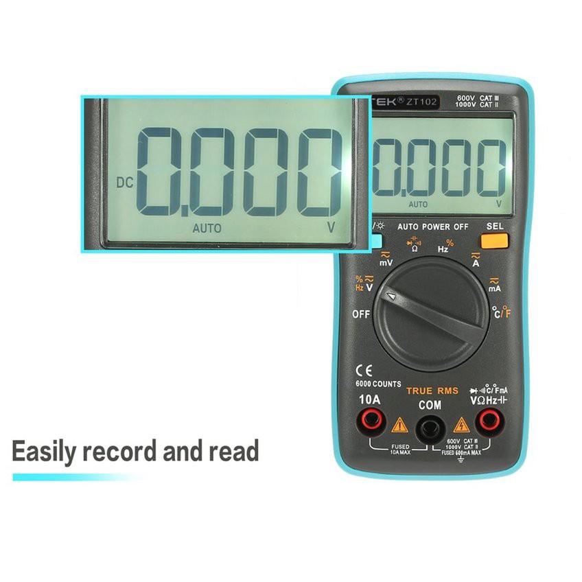 Terbagus.. ZOTEK ZT102 Digital Multimeter AVOMeter Multitester AC DC ZT-102