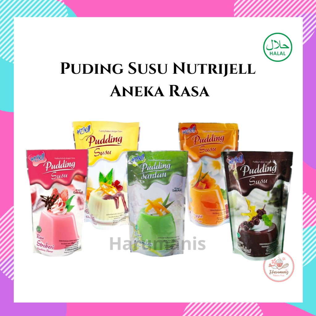 

Puding Susu Nutrijell Aneka Rasa