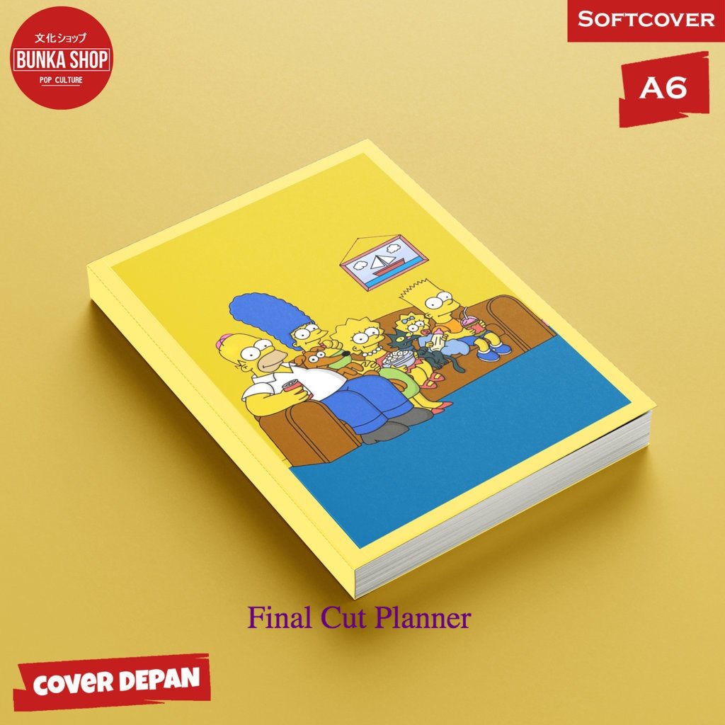 

Pocket Note Anime Cute hype the Simpsons A1 Softcover A6 Buku Tulis Catatan Notes Agenda Planner Jurnal