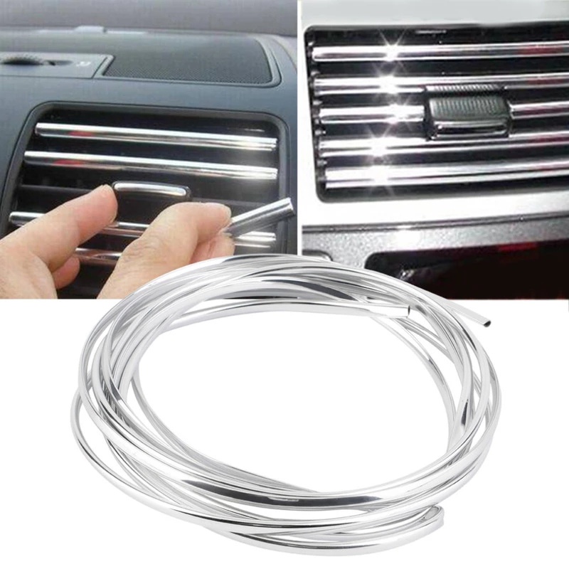 (Universal) U Channel 5M Pengaman Pinggiran Pintu Mobil Rubber Moulding Seal Pelindung Pintu Mobil w/Metal Alloy Molding Trim Strip