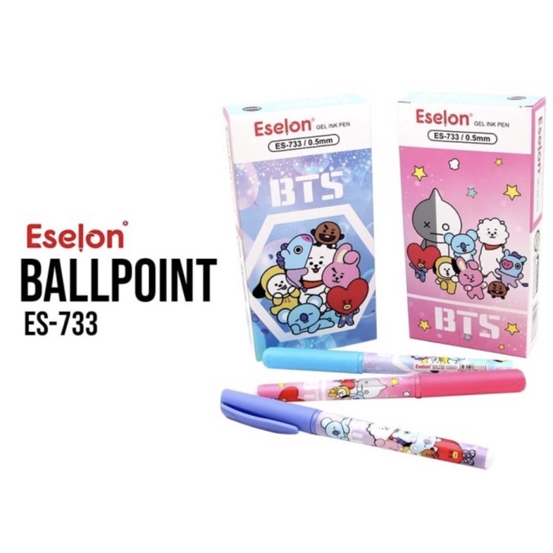 

PENA GEL KARAKTER BT21 BTS| PULPEN GEL FANCY | BULPEN FANCY | PULPEN VTRO