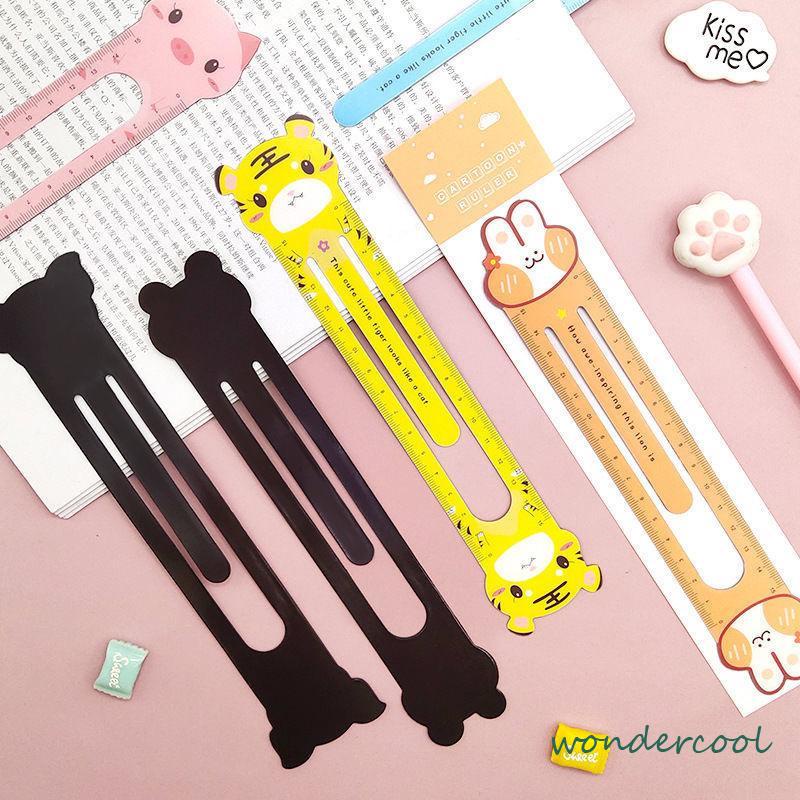 Penguasa Kreatif Skala 15 Cm Lucu Kartun Magnetik Lembut Penggaris Zodiak Bookmark Alat Tulis Siswa-Won
