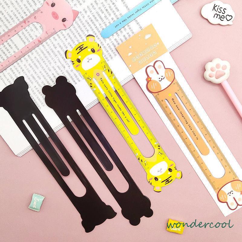 Penguasa Kreatif Skala 15 Cm Lucu Kartun Magnetik Lembut Penggaris Zodiak Bookmark Alat Tulis Siswa-Won