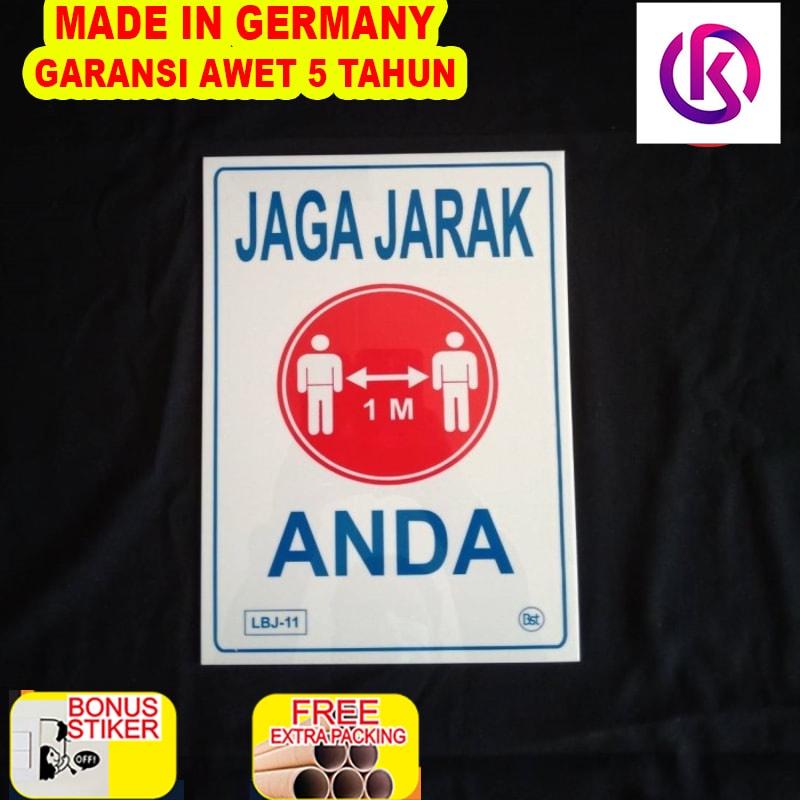 

Terlaris Papan Label Akrilik Tanda Jaga Jarak Ukuran Jumbo