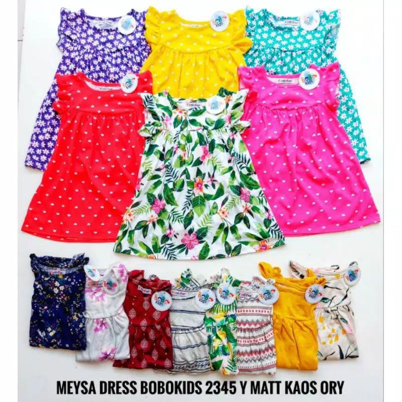 GROSIR BOBO KIDS MEYSA DRESS 10pc