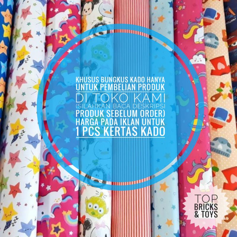 

Bungkus Kertas Kado Random (Khusus untuk Bungkus Kado Pembelian Produk di Toko Kami)