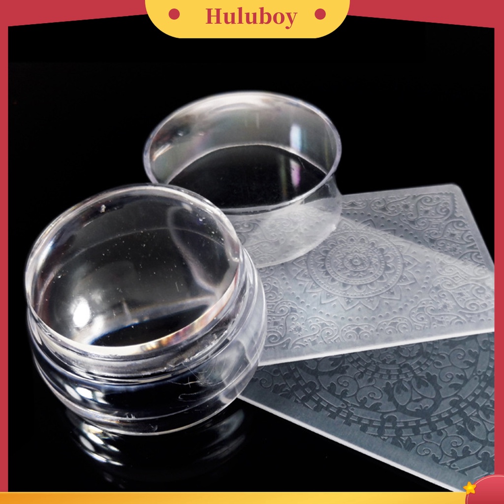 Huluboy Huluboy♡ Stempel Jelly Silikon Transparan Bentuk Catur Untuk Manicure