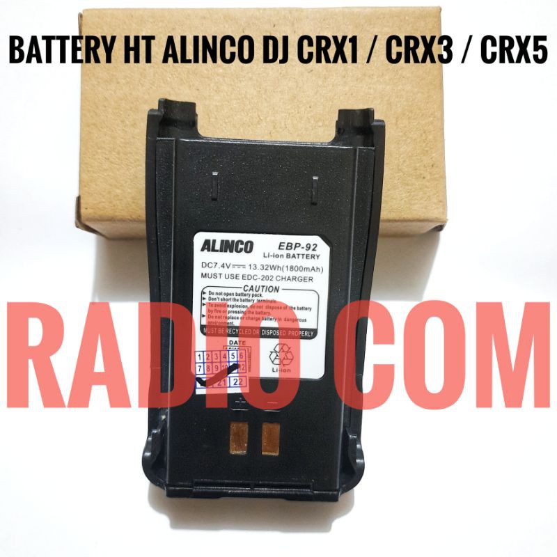 BATRE HT ALINCO DJ CRX5 ORIGINAL / ALINCO CRX3 / ALINCO CRX4 / BATRE HT ALINCO CRX 1 ORIGINAL EBP 92