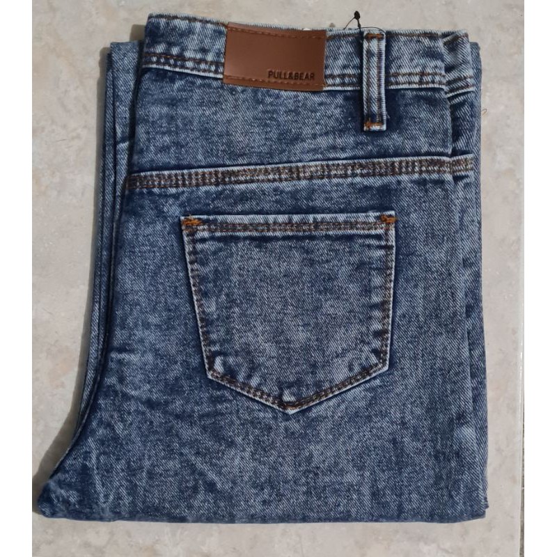 Jim's - Celana Jeans wanita Cullotes-Snow blue