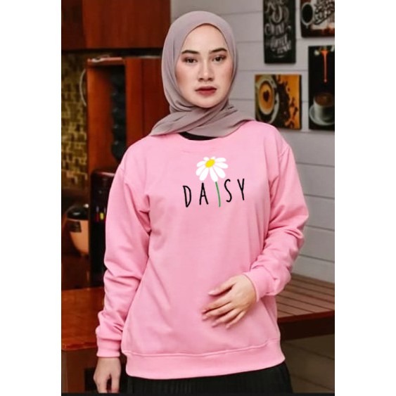 Kaos Lengan Panjang daisy baru / Kaos Sweatshirt / Atasan Wanita / Atasan Wanita Lengan Panjang