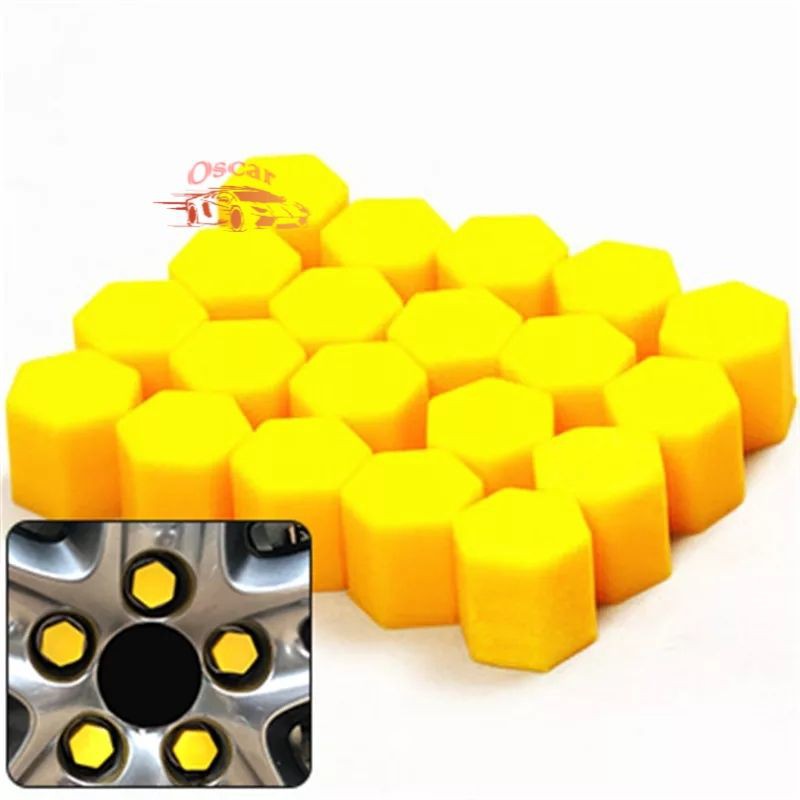 20Pcs Cover Protective Screws CapSilicone Cover Baut Ban Mobil Luminous Ban Batang Mobil Dari Debu