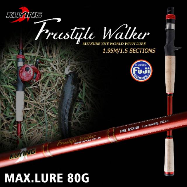 Rod Joran Heavy Casting Kuying Frestyle Walker 65XH BC pack pvc