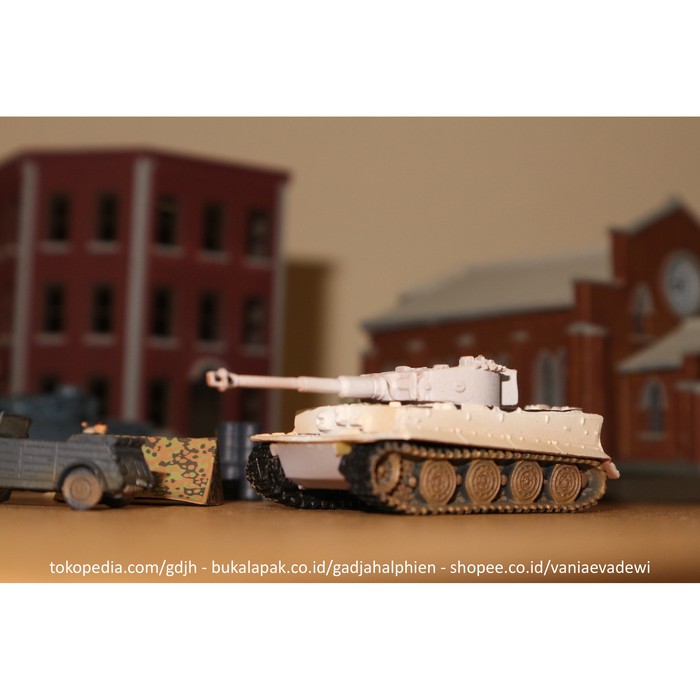 Miniatur Tank - Diecast Kapal Perang - Diecast Mobil Perang Wtm 1/144 - Tiger I Tank - World Tank