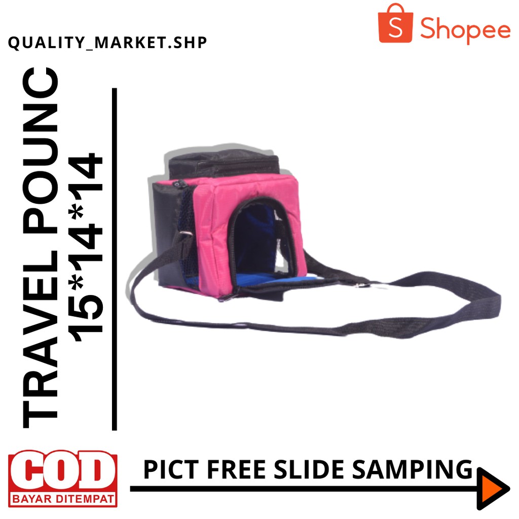 travel pouch tas sugar glider, tas jalan hewan peliharaan kecil tas musang burung