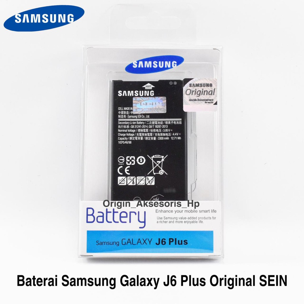 Baterai Samsung Galaxy J6+ J6 Plus Original Sein 100% dc 88