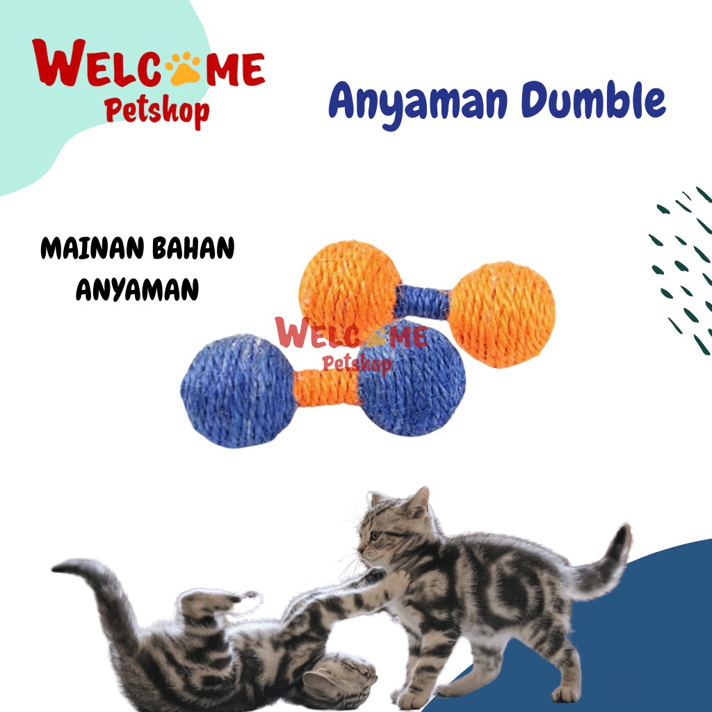 Anyaman Dumble / Mainan Kucing Anjing Gigitan / Cat Toy