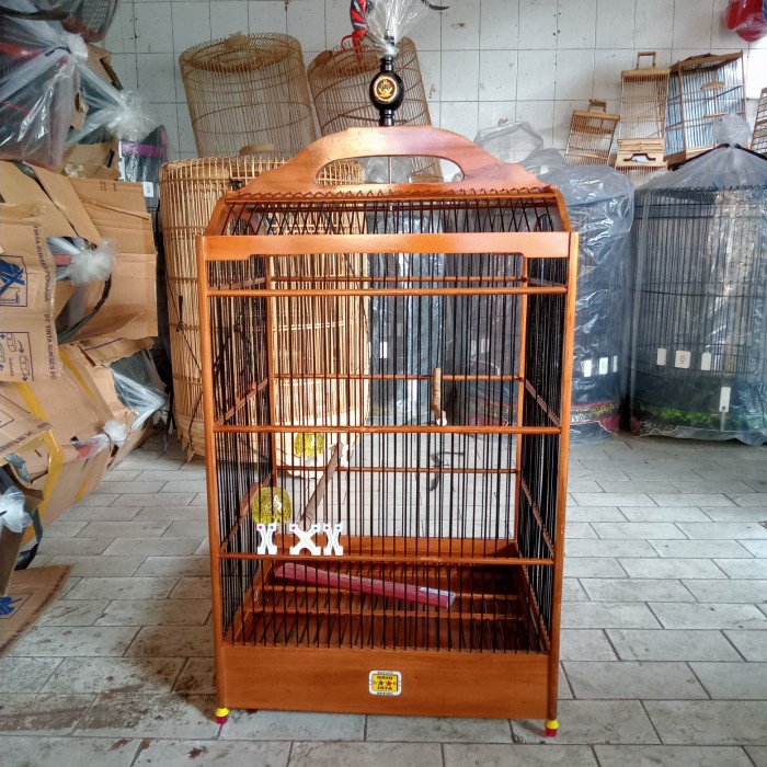 TERLARIS sangkar /kandang kotak oriq no 2 warna coklat (gojek dan grab) HGS0X-77