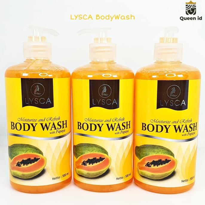 Lysca Body Wash - Papaya 500Ml Moisturize Bodywash - Sabun Mandi Lysca