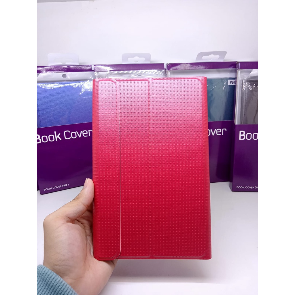 Folio Cover Samsung Tab A 8.0 inchi P205 Flip Case Lipat Sarung Cover Tablet AUTOLOCK