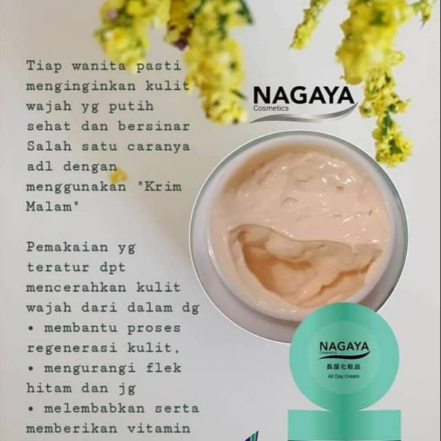 Cream nagaya,cream flek hitam bpom