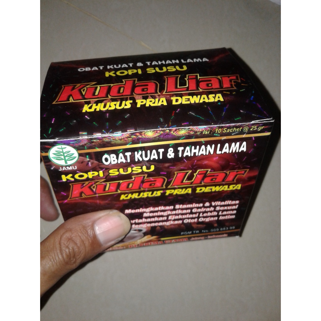 Paket 10 Box Kopi Susu Kuda Liar Jamu Serbuk Obt Kuat Stamina