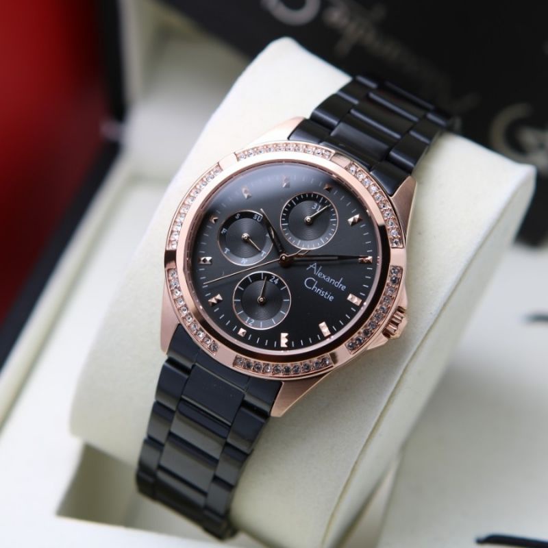 Jam Tangan Alexandre Christie AC 2902 Rantai Wanita / Cewek Original