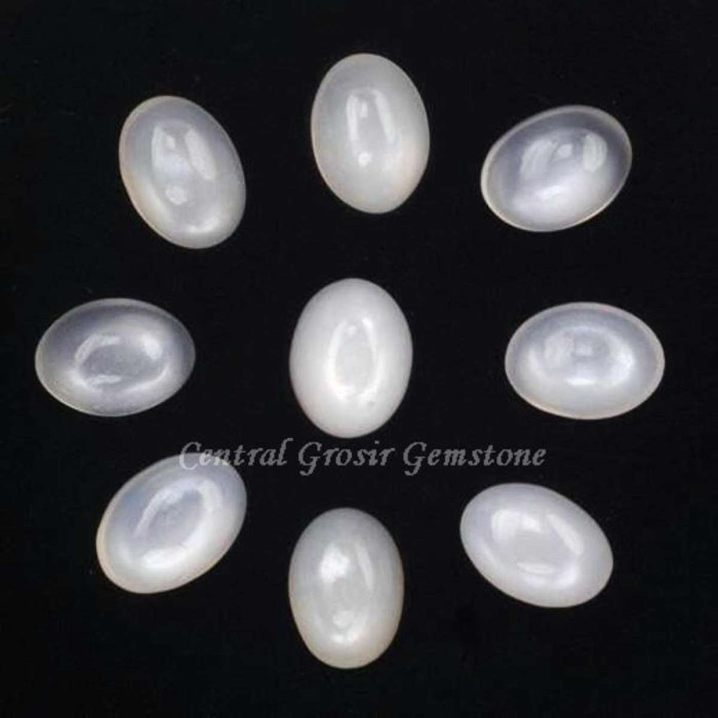 BATU NATURAL MOONSTONE BIDURI BULAN BODYGLASS KRISTAL GOOD QUALITY