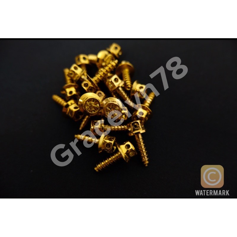 Baut body probolt flower gold stenlies tersedia untuk segala jenis motor heng original harga 1PACK ISI 20pcs