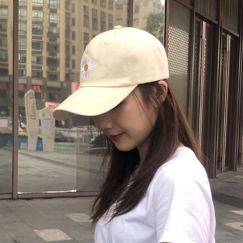 COD Topi Wanita bordir bunga daisy-3