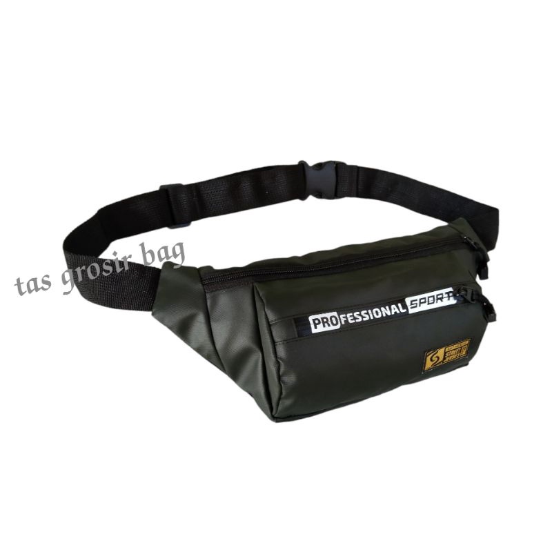 tas waistbag waterproof distro terbaru resleting professional sport