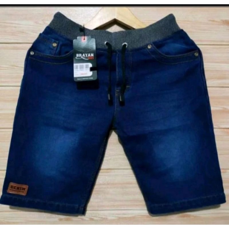 Celana pendek pria jeans melar termurah terbaru premium good Quality