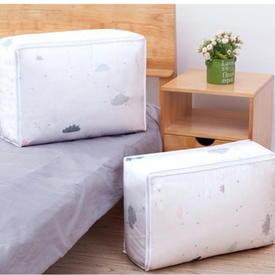 Dust Cover Quilt Storage Cloth Bag Tempat Bed Cover Selimut Pakaian Box Serbaguna Organizer Penyimpanan Sprei Keranjang Multifungsi Rumah Tangga