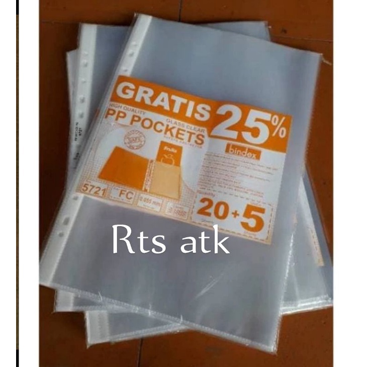

PP pocket bindex.ukuran.folio.