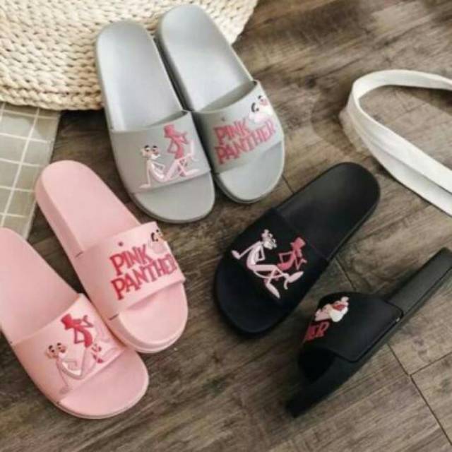 Sandal karakter pink panther karet timbul semi import