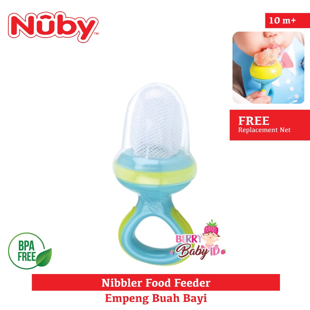 Nuby Nibbler Food Feeder Dot Empeng Makanan Bayi BPA Free 10m+ Berry Mart