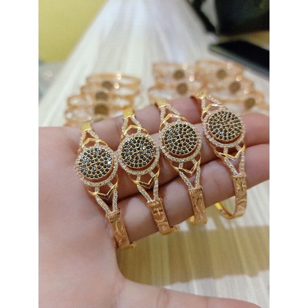 GELANG OVAL DEWASA PERAK 925 ROSE GOLD