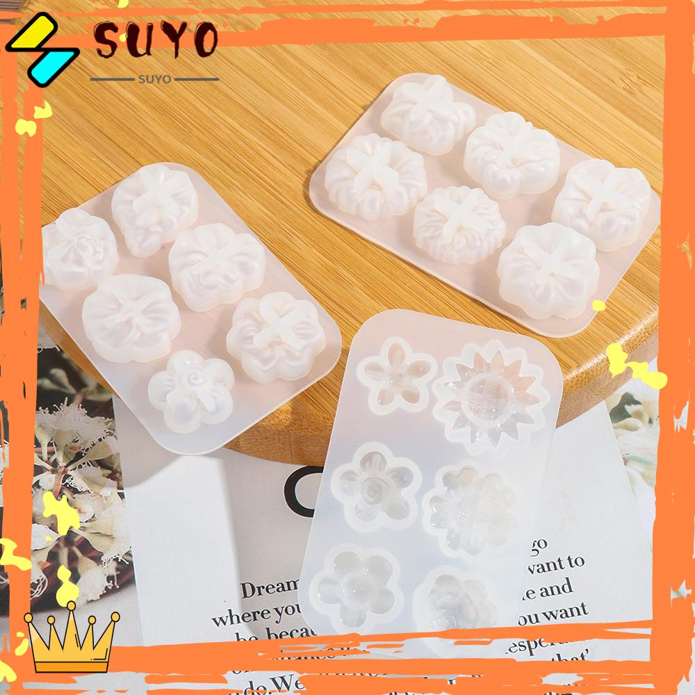 Suyou Cetakan Silikon Bentuk Bunga Teratai / Sakura 3d Untuk Dekorasi Kue / Perhiasan Handmade Diy