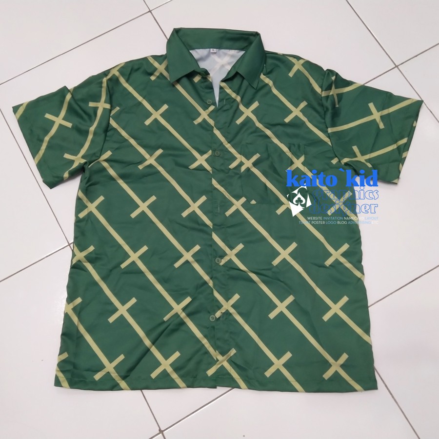 Kemeja ZORO One Piece Stampede FullPrint Sublime bisa custom request