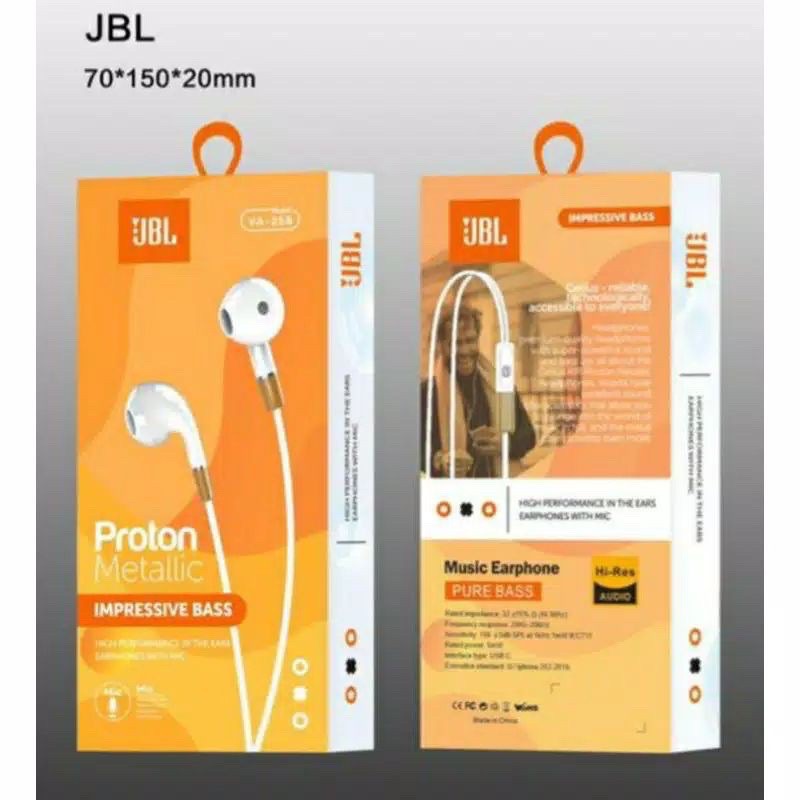 HF JBL VA- 258 Extrabass / Handsfree JBL 258 Mega Bass LS
