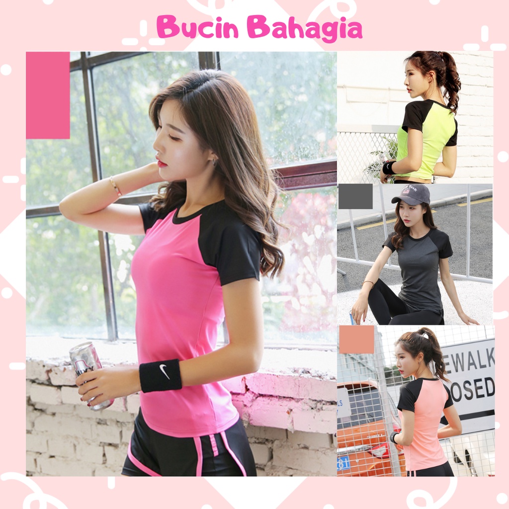 KAOS SPORT WANITA UNTUK RUNNING/ZUMBA SW06