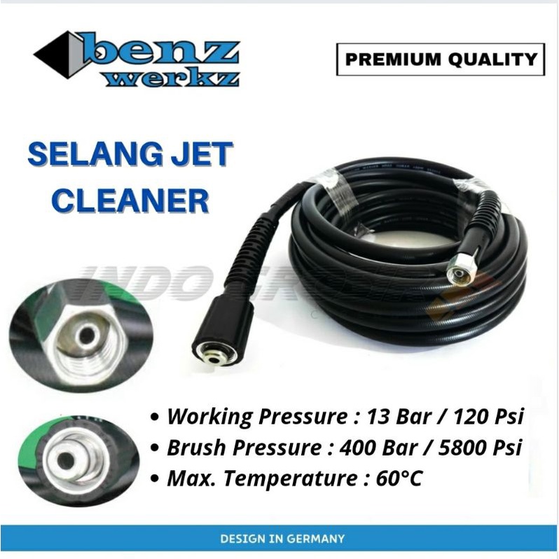 Selang Jet Cleaner Cuci Steam Mobil Motor 5 Dan 10 Meter