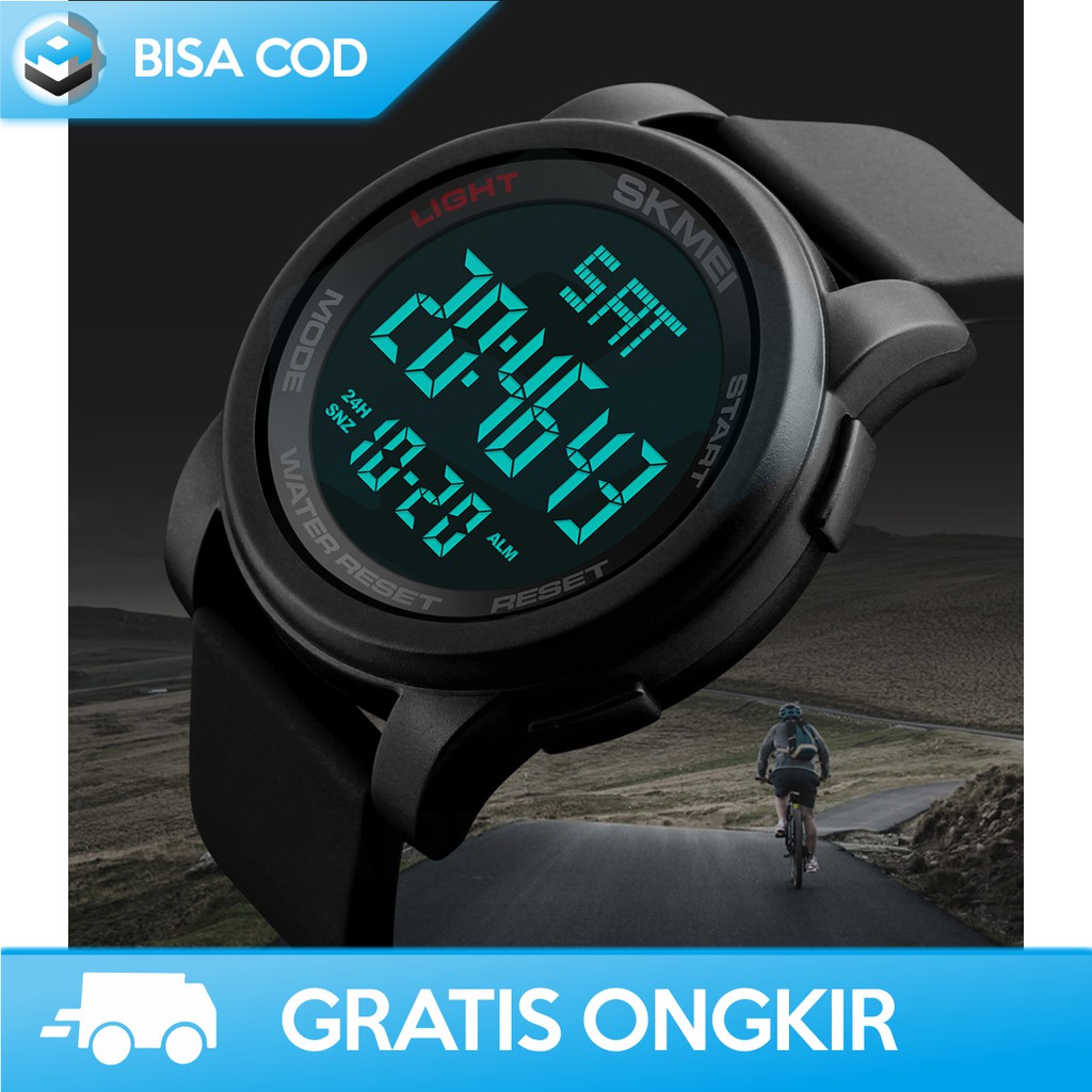 JAM TANGAN DIGITAL SKMEI PRIA ANTI AIR ORIGINAL DG1257 - JAM TANGAN SPORT COWOK WATERPROOF TERMURAH