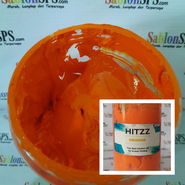 

Terbatas Tinta Sablon Plastisol Orange 500Gr Diskon