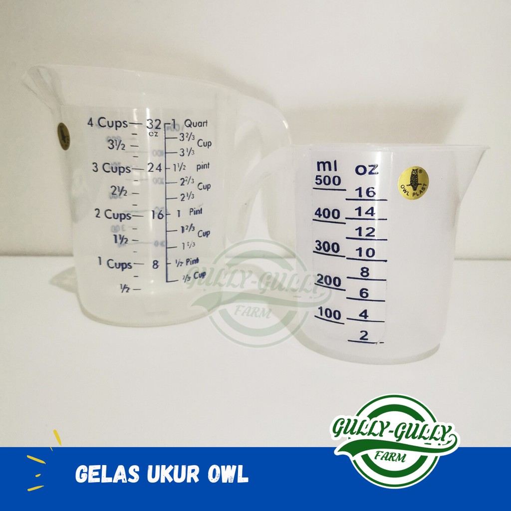 Jual Gelas Ukur Owl 500 Ml 1000 Ml Gelas Takar Owl 500ml 1liter Measuring Cup Shopee Indonesia 8022